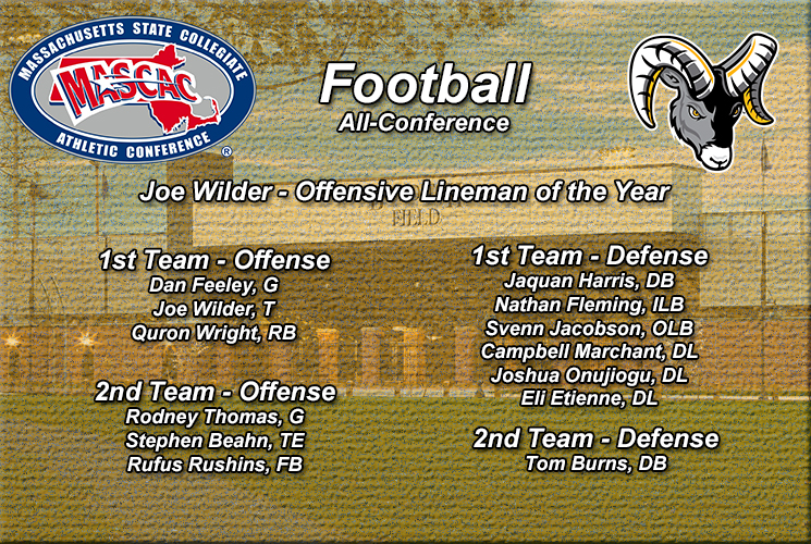 Wilder Selected MASCAC Offensive Lineman of the Year as Football Lands 13 on All-MASCAC Teams