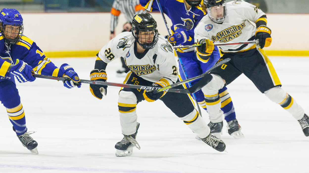 Ice Hockey Battles Back for 4-4 OT tie with Westfield State
