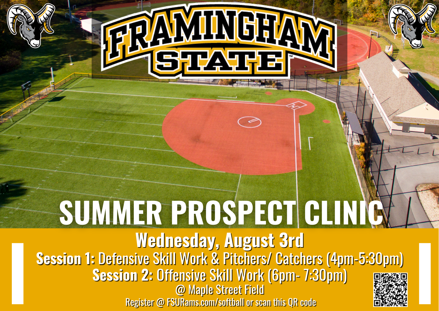 Framingham State Softball Announces Summer Prospect Clinic