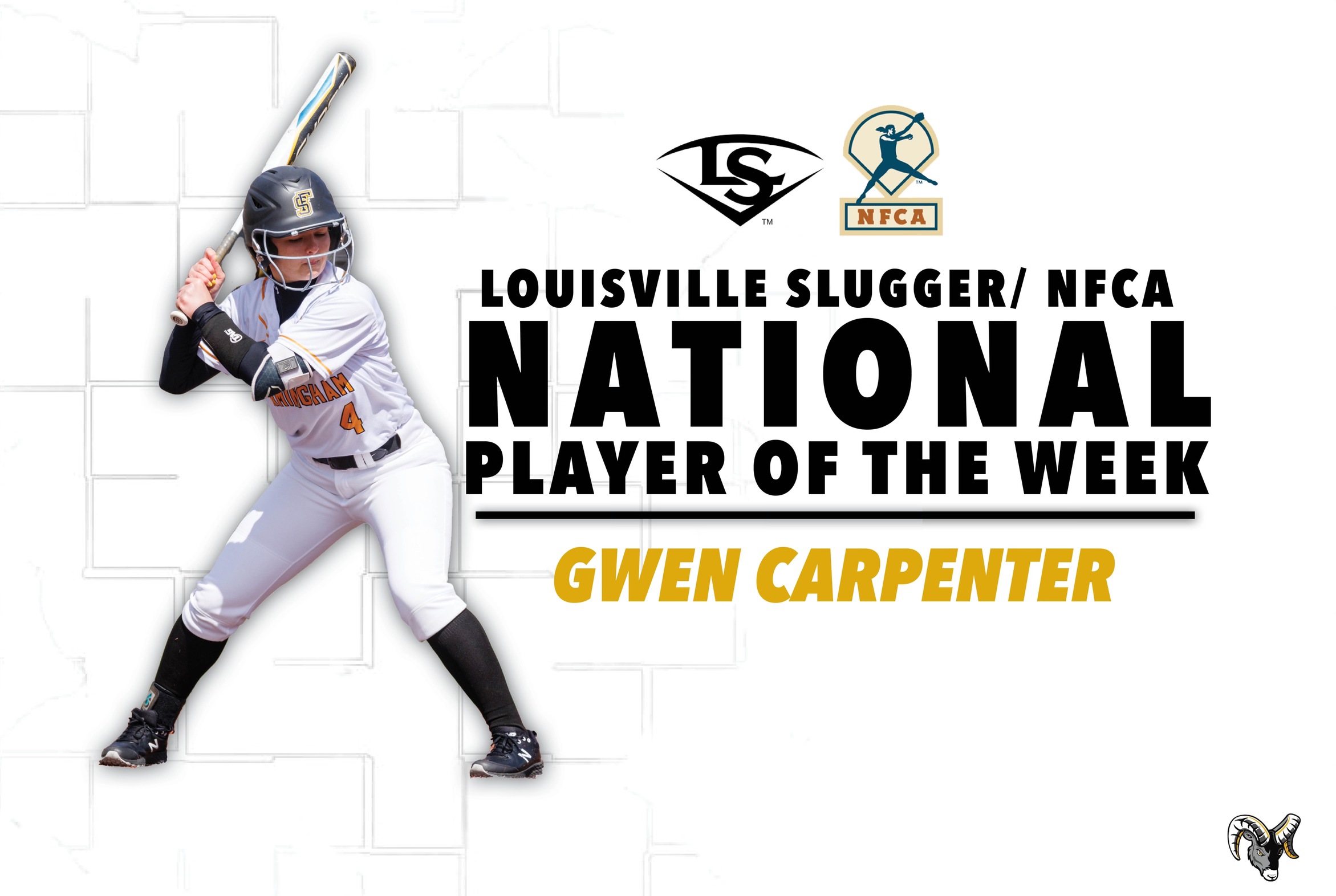 Carpenter Named NFCA/Louisville Slugger Division III National Player of the Week