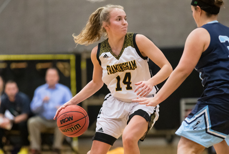 Trio of Double Doubles Leads Women's Basketball to 90-63 Victory at Fitchburg State