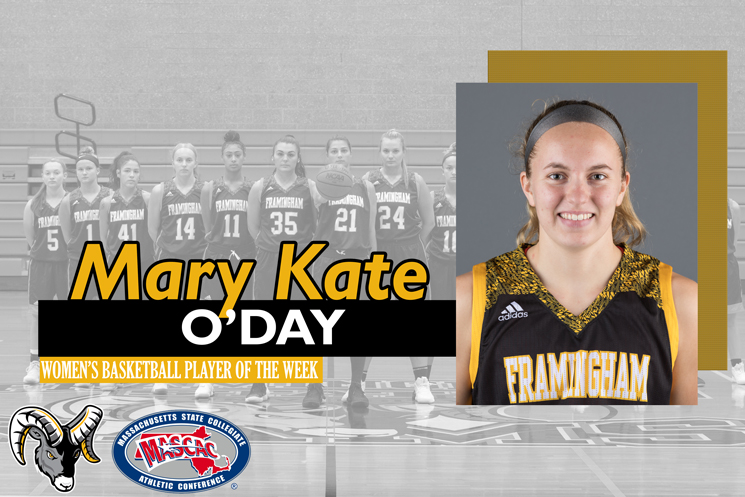 O'Day and Cunningham Earn MASCAC Weekly Honors
