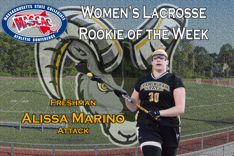 Marino Named MASCAC Women’s Lacrosse Rookie of the Week