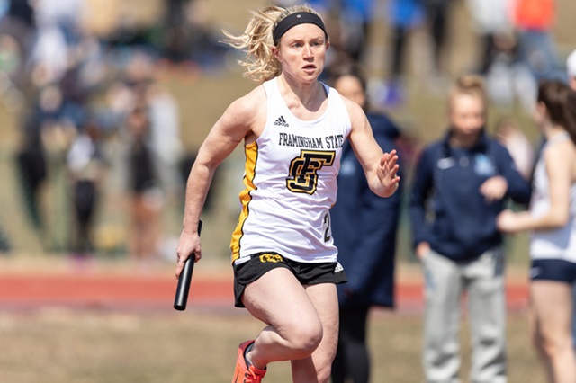 Christian Wins Longs Jump and 4x100 Team Victorious as Women's Track and Field Competes at Fitchburg State