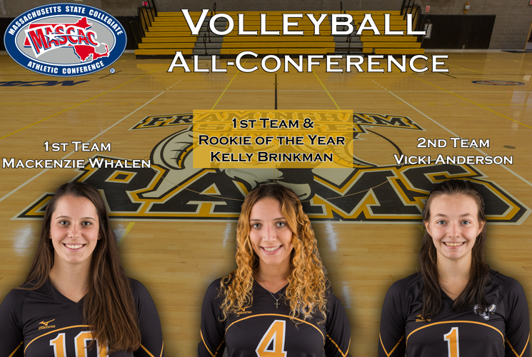 Brinkman Named Rookie of the Year as Volleyball Places Three on All-MASCAC Team