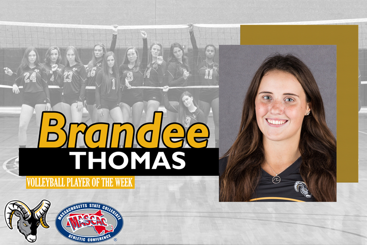 Thomas Earns Third Straight MASCAC Volleyball Player of the Week Honor