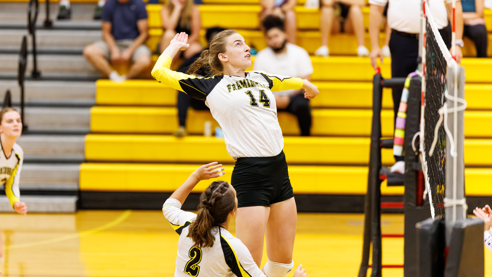 Volleyball Topples Husson in Straight Sets
