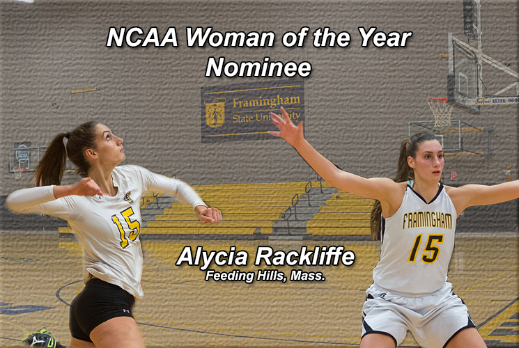 Rackliffe Selected as Framingham State and MASCAC Nominee for NCAA Woman of the Year