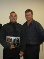 Leach Receives Division II/III Boston Globe Gold Helmet Award