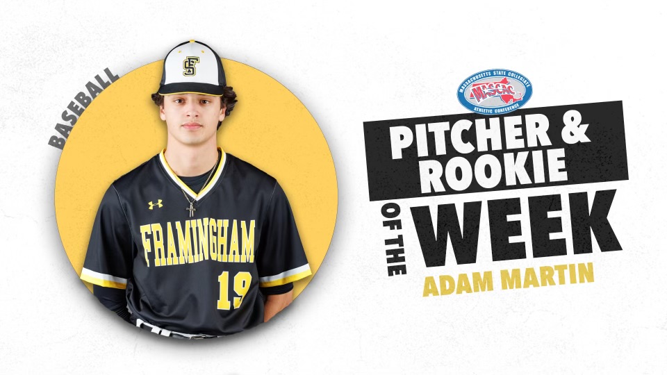 Martin Named MASCAC Baseball Pitcher and Rookie of the Week