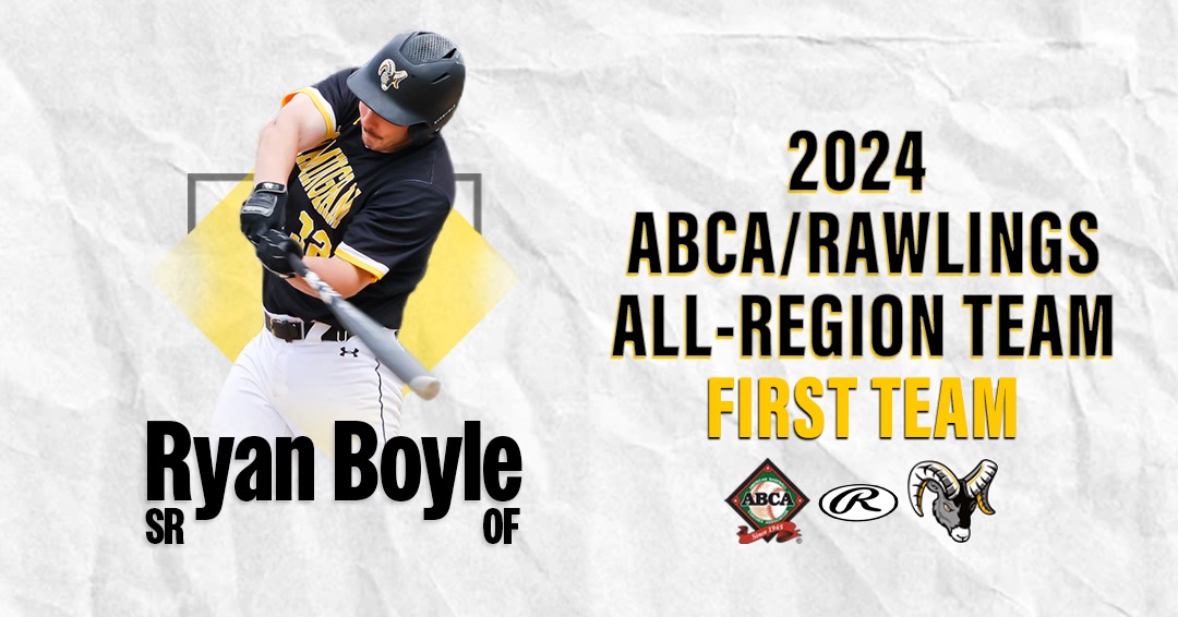 Boyle Selected to ABCA/Rawlings NCAA Division III and D3Baseball.com All-Region First Teams