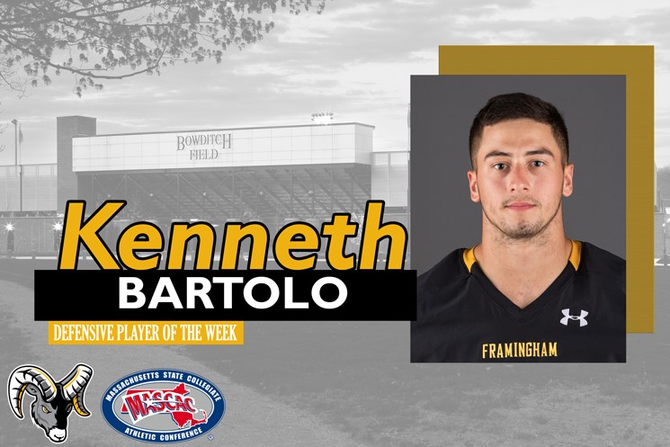 Bartolo Named MASCAC Defensive Player of the Week