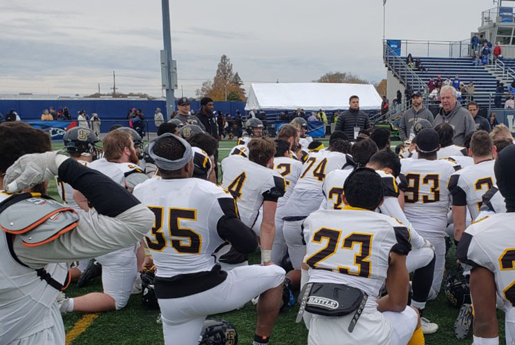 Football Ends Season with Loss to Wesley in Opening Round of NCAA Tournament