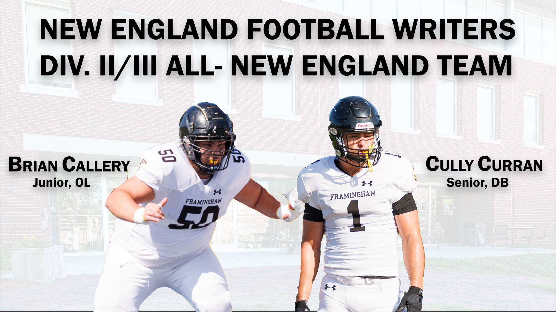 Curran & Callery Named to NEFW Division II/III All New England Team