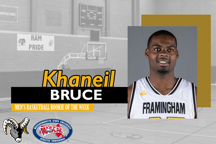 Bruce Named MASCAC Men's Basketball Rookie of the Week