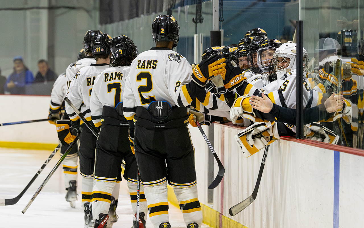 Suffolk Shuts Out Men’s Ice Hockey in Battle of the Rams