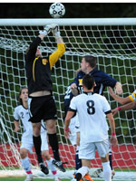 Men’s Soccer Eliminated from MASCAC Tournament by Westfield State on Penalty Kicks