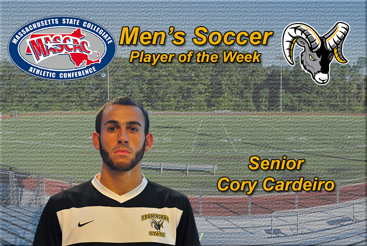Cardeiro Named MASCAC Men’s Soccer Player of the Week