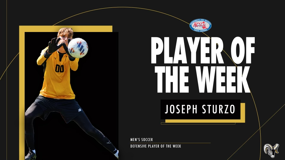 Sturzo Selected MASCAC Men's Soccer Defensive Player of the Week