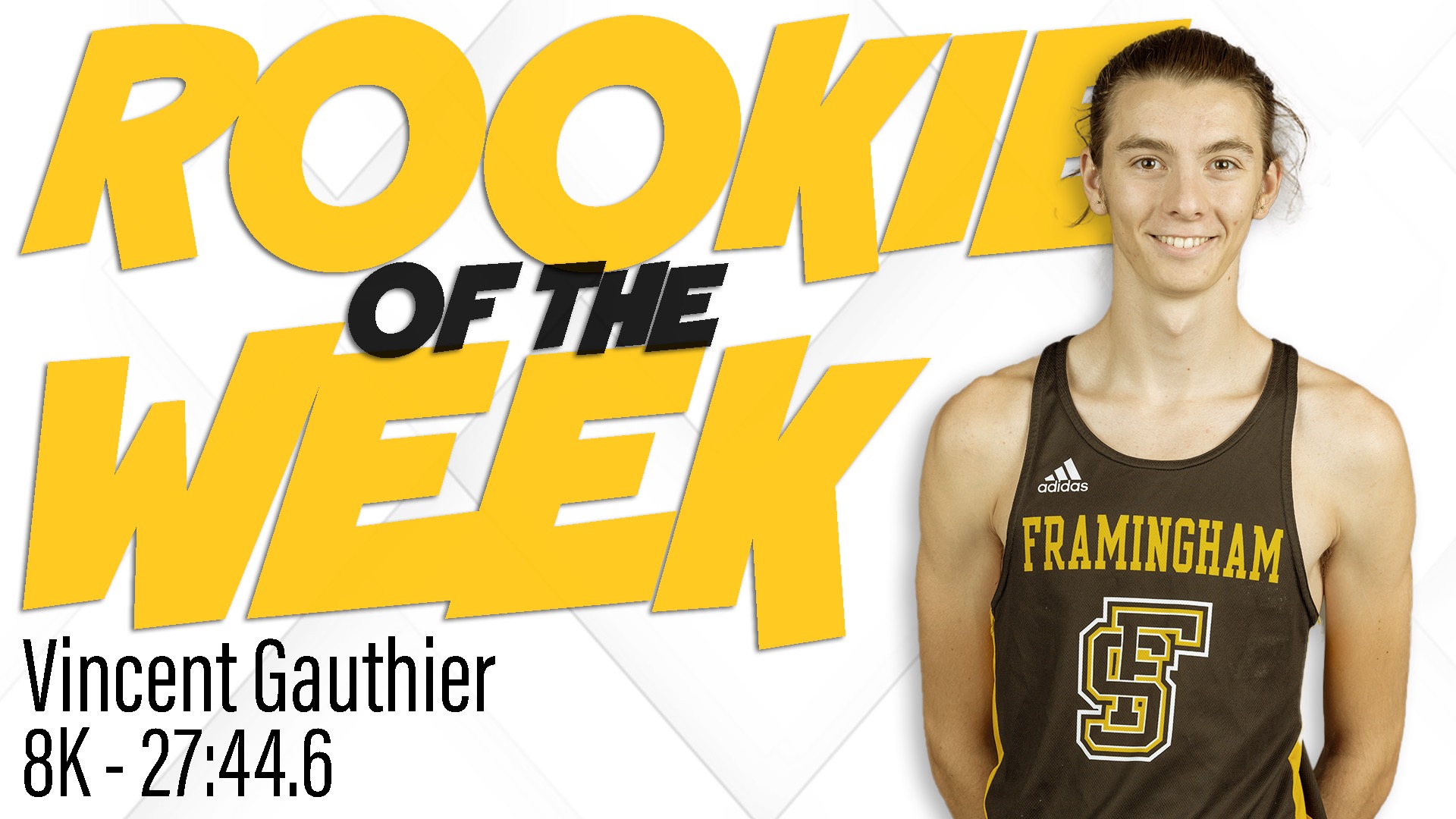 Gauthier Selected MASCAC Men's Cross Country Rookie of the Week