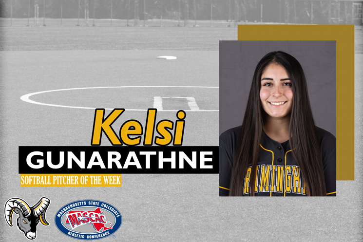 Gunarathne Repeats as MASCAC Pitcher of the Week