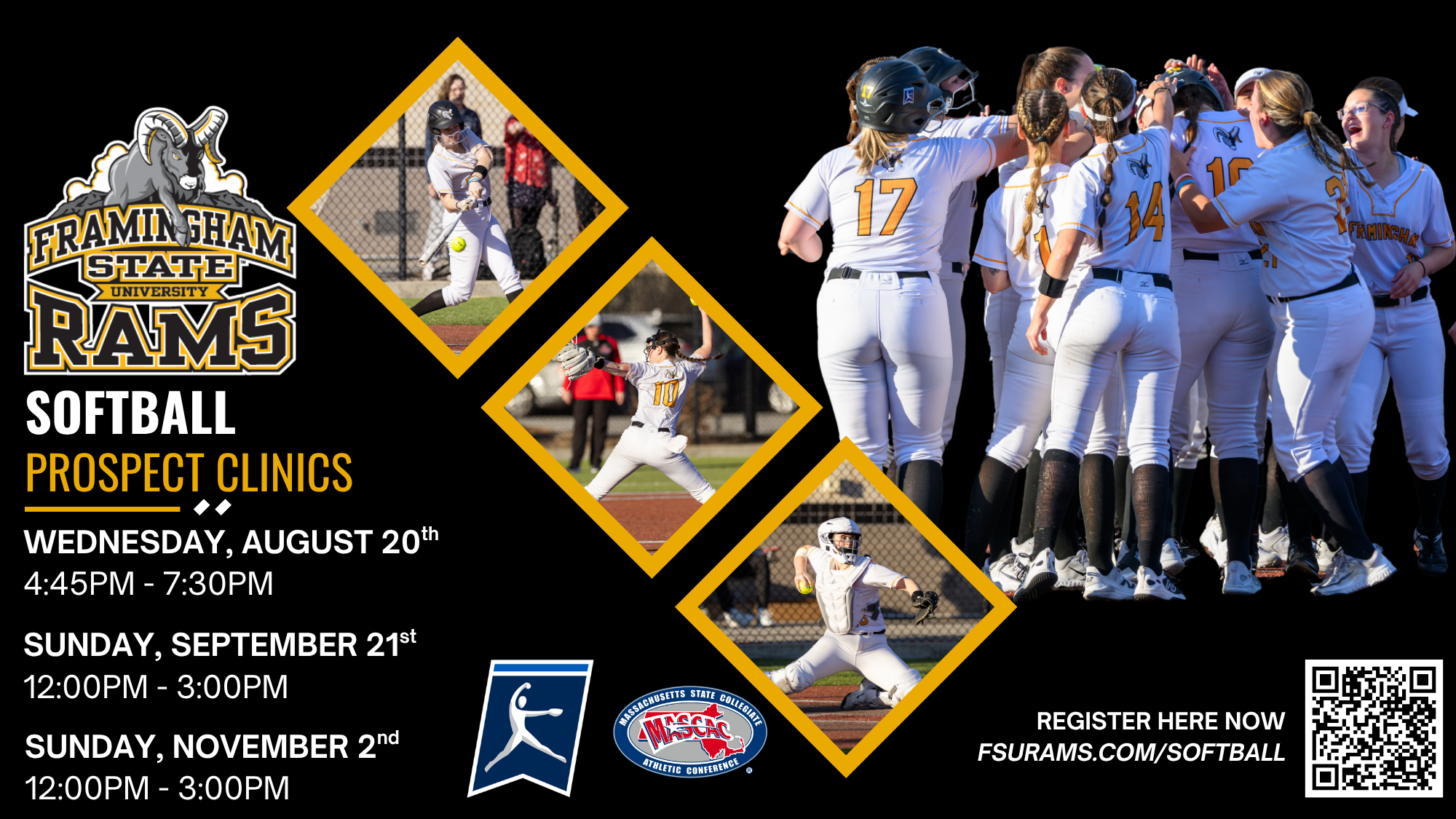 Framingham State Softball Announces Prospect Clinic Series