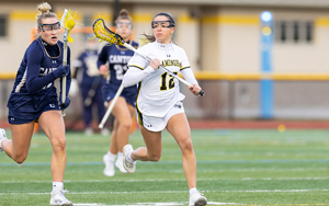 Guerin Sets New Single Game Points Mark as Women’s Lacrosse Defeats Bridgewater State 24-11