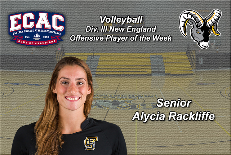 Rackliffe Named ECAC Division III New England Volleyball Player of the Week