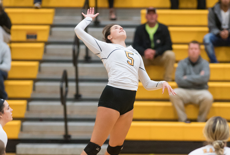 Volleyball Advances to MASCAC Semifinals with 3-0 Win over Bridgewater State